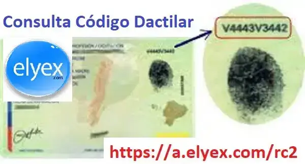 Consultar Código Dactilar en el Registro Civil