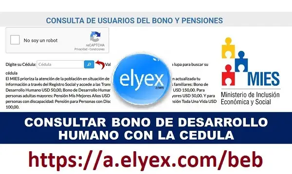 Bono de Desarrollo Humano saber si soy Beneficiario