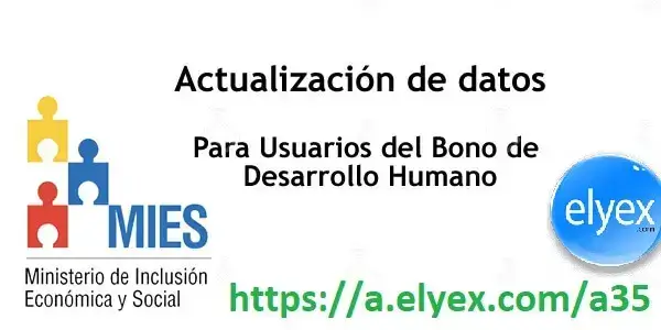 Actualización de Datos del Bono de Desarrollo Humano – MIES