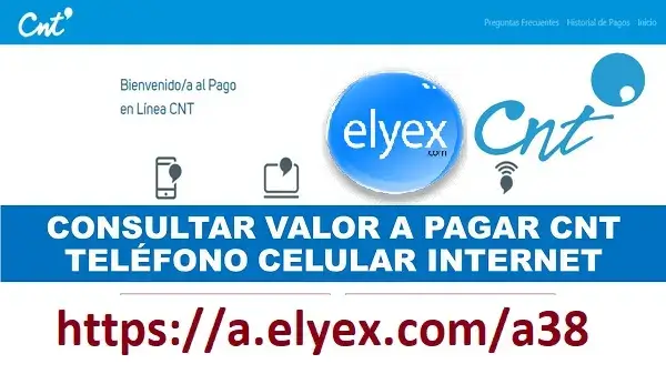 Consultar Valor a Pagar CNT (Teléfono, Celular, Internet y CNT TV)