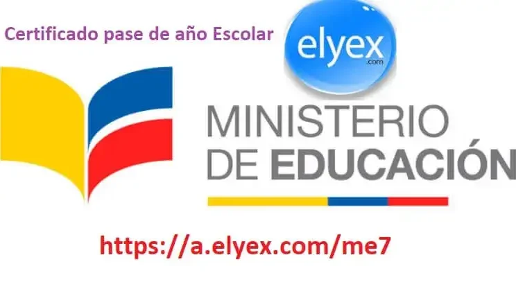 Certificado de Pase de Año Escolar en Internet