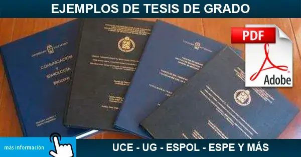 Ejemplos de Tesis de Grado en PDF – Repositorio UG, UCE, UDLA, ESPOL, UTA