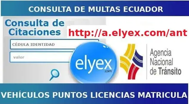 Consulta multas ANT Ecuador Tránsito