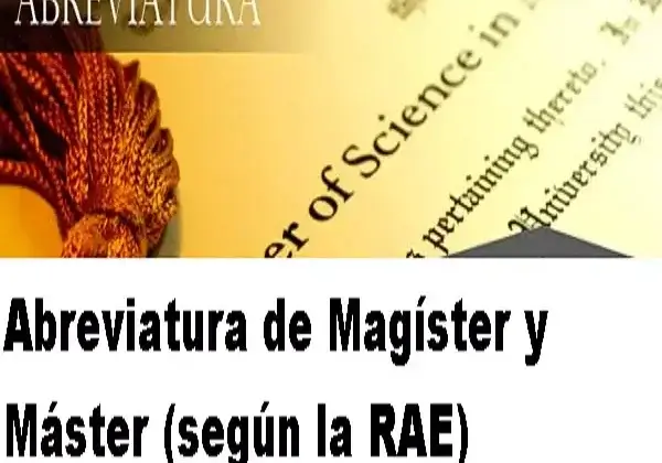 Abreviatura de Magíster y Máster