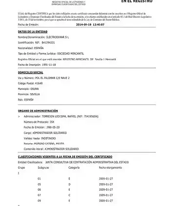 Cómo obtener un Certificado ROLECE para Licitadores