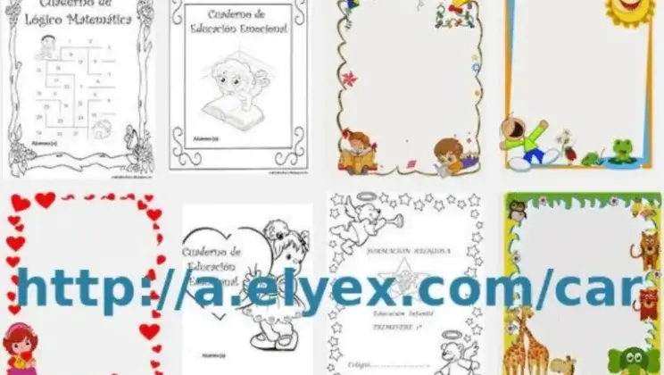 Caratulas para niños cuadernos, Imágenes Imprimir Dibujos