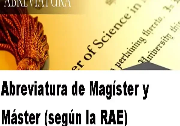 Abreviatura de Magíster y Máster