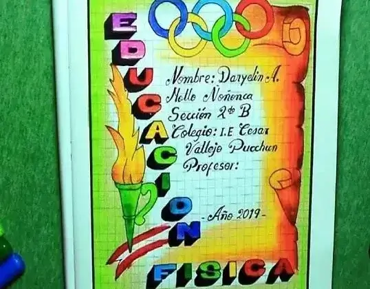 Carátulas de Educación Física para cuadernos de primaria y secundaria