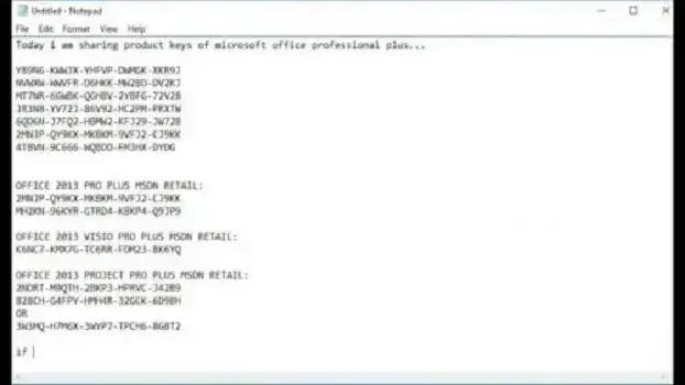 Clave para Activar Microsoft Office Professional Plus 2016
