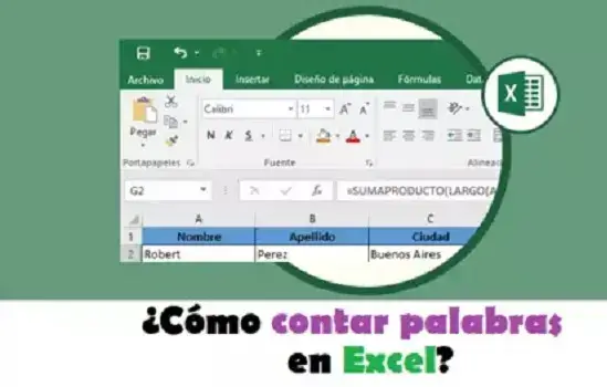 Cómo contar palabras en Excel