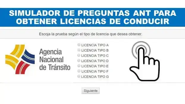 Simulador ANT Preguntas para licencias A,B,C,D,E