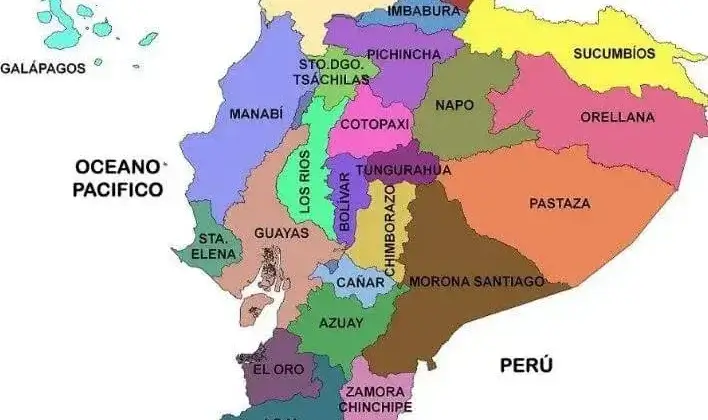 Mapa Político del Ecuador – Conócelo