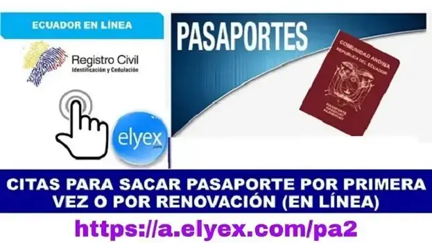 Citas para sacar Pasaporte en línea Registro Civil