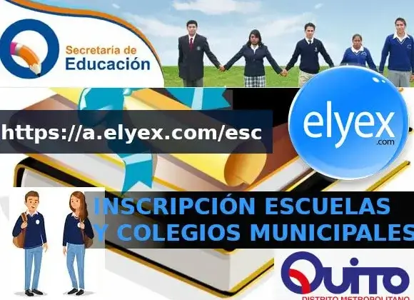 Quito Inscripciones en escuelas y colegios Municipales en linea gratis