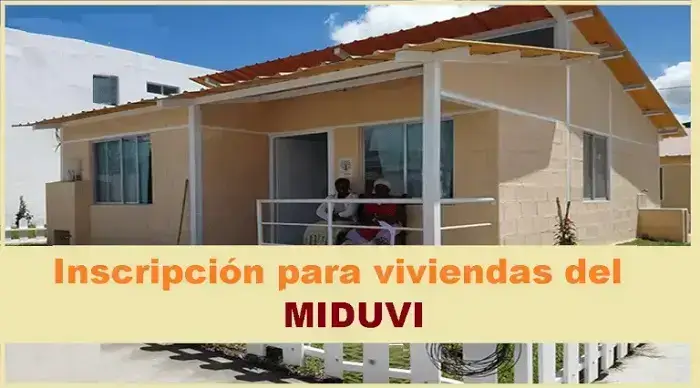 Inscripción para viviendas del MIDUVI