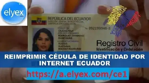 Reimpresión Cédula de Identidad por Internet (Ecuador)