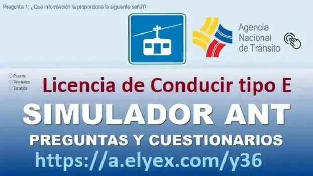 ANT Ecuador Preguntas para Licencia de Conducir tipo E