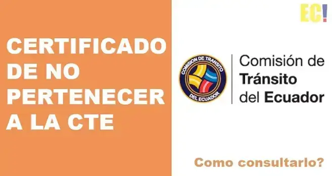 Certificado de NO pertenecer a la CTE Ecuador (en línea)