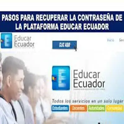 Recuperar la contraseña de la plataforma Educar Ecuador