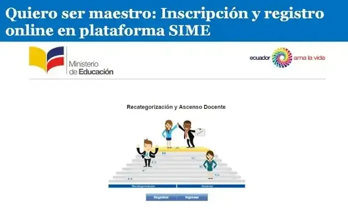 Quiero ser maestro Inscripción y registro online en plataforma SIME
