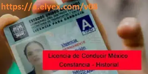 Constancia y/o Historial de tu Licencia de Conducir – México