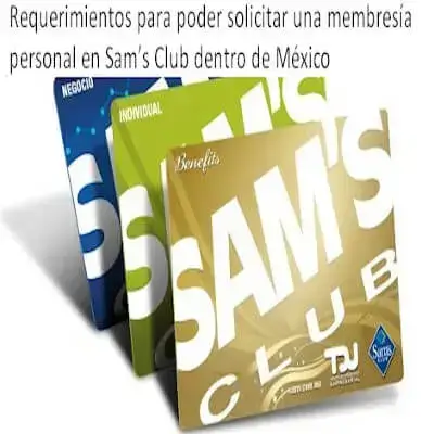 Requerimientos solicitar membresía personal en Sam’s Club