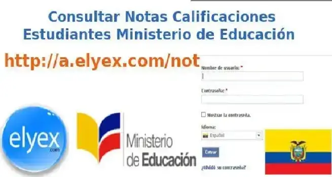 Consultar Notas Calificaciones Estudiantes Ministerio de Educación www.educarecuador .gob.ec usuario