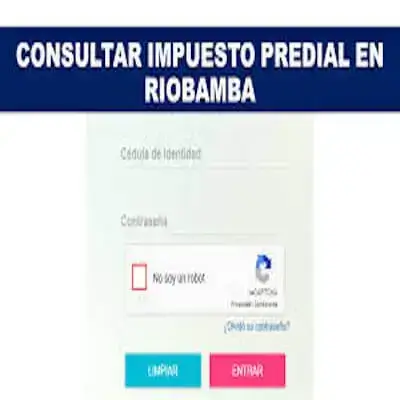 Consultar Impuesto Predial de Riobamba Valor a pagar
