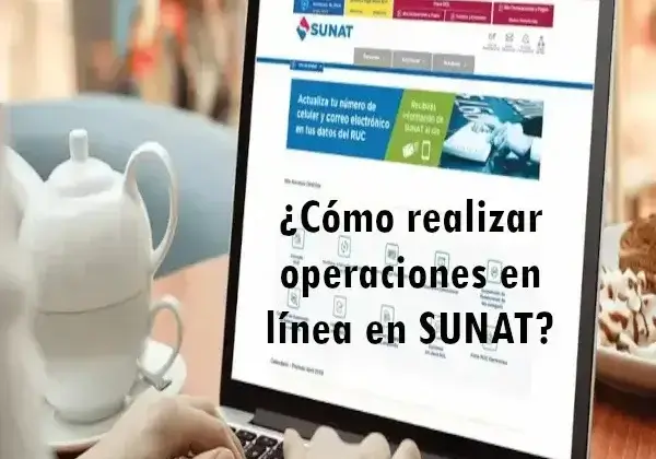 ¿Cómo realizar operaciones en línea en SUNAT?