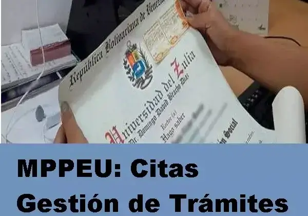 MPPEU Citas Gestión de Trámites Universitarios