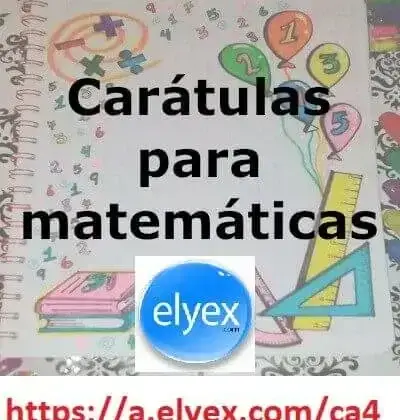 Carátulas para Cuadernos de Matemáticas