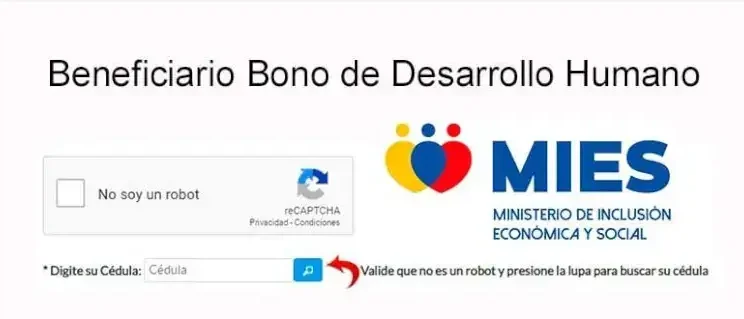 Bono de Desarrollo Humano Ecuador – Consultar por Cédula Ministerio Coordinador de Desarrollo Social