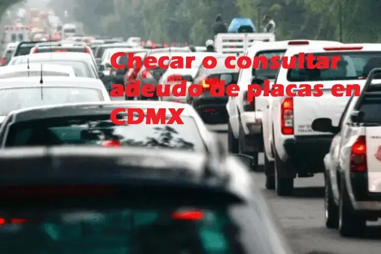 Checar o consultar adeudo de placas en CDMX