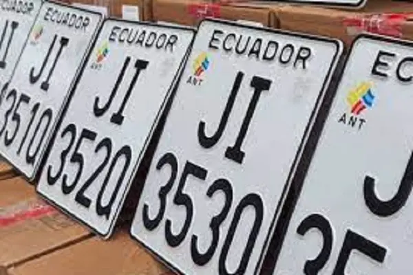 Placa para Motos Ecuador