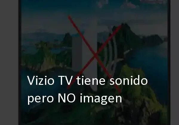 Vizio TV tiene sonido pero NO imagen
