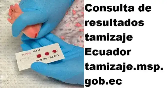 Consulta de resultados tamizaje Ecuador tamizaje.msp.gob.ec