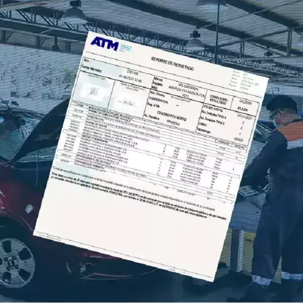 Descargar certificado de revisión vehicular ATM