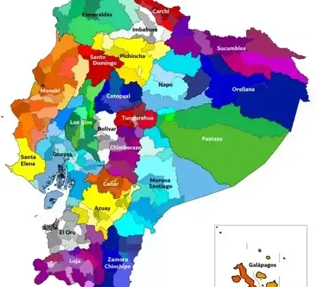 Cuántos Cantones tiene el Ecuador