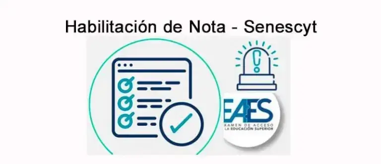 Habilitación de nota SENESCYT 2020 caso y requisitos