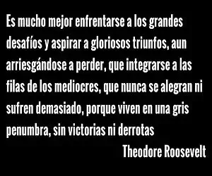 Frase Motivadora de Theodore Roosevelt
