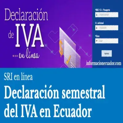 Declaración semestral del IVA en Ecuador – SRI en línea