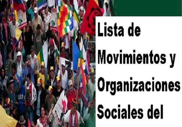 Lista de Movimientos y Organizaciones Sociales del Ecuador