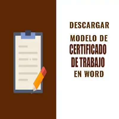 Modelo de Certificado de Trabajo en Word – Ejemplo