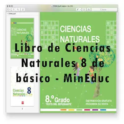 Libro de Ciencias Naturales 8 de básico – MinEduc