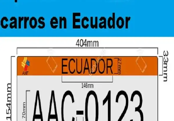 Tipos de Placas de carros en Ecuador