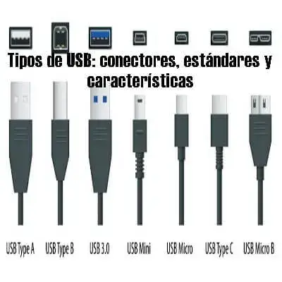 Tipos de USB: conectores, estándares y características